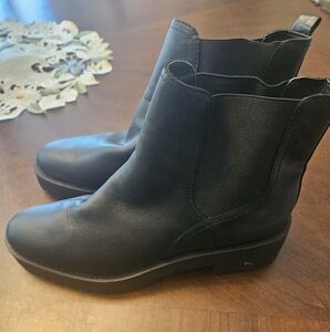 Duchess Boots By Sam Edelman Size 10 Black Leather Wedge